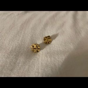 Tory Burch T Logo Stud Earring